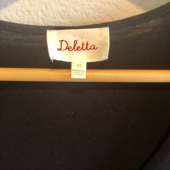 Anthropologie black ruched top - Picture 4 of 7